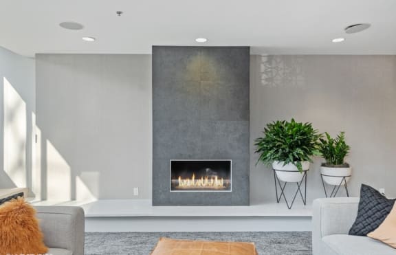 Resident Lounge w/Cozy Fireplace at 3333 Wisconsin, Washington, 20016